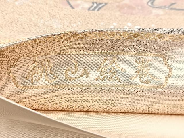平和屋着物◎六通柄袋帯　桃山絵巻　金銀糸　正絹　逸品　BAAW8646yc