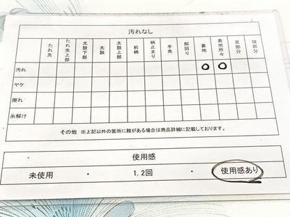 平和屋着物◎太鼓柄袋帯　手描き　孔雀羽文　銀糸　引箔　正絹　逸品　BAAW8667yc