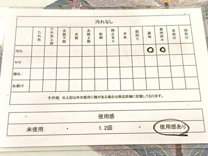 平和屋着物◎太鼓柄袋帯　すくい織　更紗花文　金銀糸　正絹　逸品　BAAW8669yc