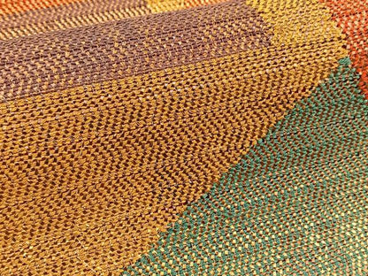 平和屋着物◎六通柄袋帯 組織 切嵌文 金糸 正絹 逸品 BAAW8700yc
