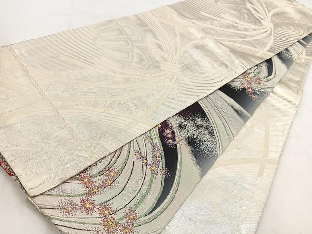 平和屋着物◎両面 全通柄袋帯 桃山両面全通 金銀糸 正絹 逸品 BAAW8716yc