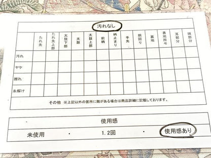 平和屋着物◎六通柄袋帯　桜下遊絵巻柄　金糸　正絹　逸品　BAAW8743yc