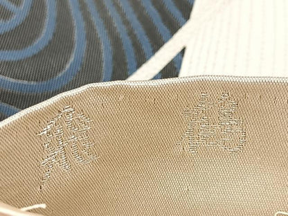 平和屋着物◎六通柄袋帯 唐織 飛鶴 金銀糸 正絹 逸品 BAAW8835yc