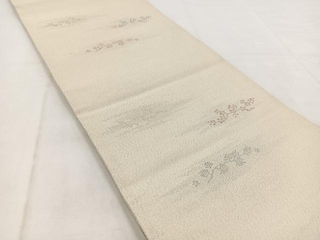平和屋着物◎両面 六通柄袋帯 綴れ 笠松文 金糸 正絹 逸品 BAAW8926yc