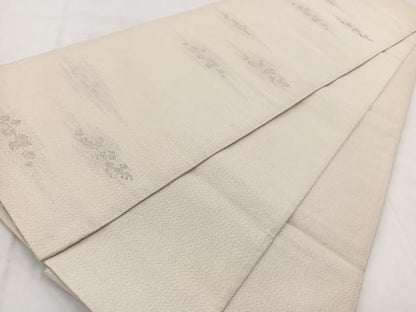 平和屋着物◎両面 六通柄袋帯 綴れ 笠松文 金糸 正絹 逸品 BAAW8926yc