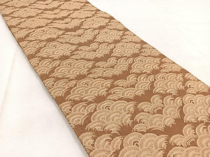 平和屋着物◎両面 全通柄袋帯 更紗花文 金糸 正絹 逸品 BAAW8948yc