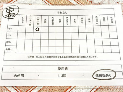 平和屋着物◎両面 全通柄袋帯 華菱文 銀糸 正絹 逸品 BAAW8949yc