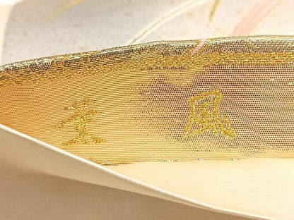 平和屋着物◎六通柄袋帯　薫風　金銀糸　正絹　逸品　未使用　BAAW8960yc