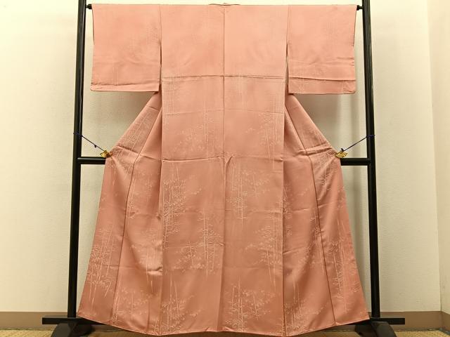 平和屋着物■上質な小紋 樹林文 正絹 逸品 BAAW9001hj