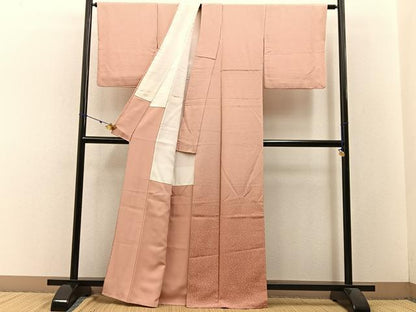 平和屋着物■訪問着 作家物 霞文 たたき染め 鬼しぼ縮緬 正絹 逸品 BAAW9029hj