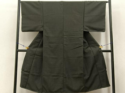 平和屋着物■男性　紬　格子柄　正絹　逸品　未使用　BAAW9045hj
