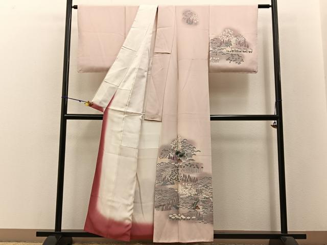 平和屋着物■訪問着 松竹梅 御所解文 暈し染め 正絹 逸品 BAAW9051hj