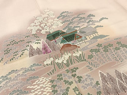 平和屋着物■訪問着 松竹梅 御所解文 暈し染め 正絹 逸品 BAAW9051hj