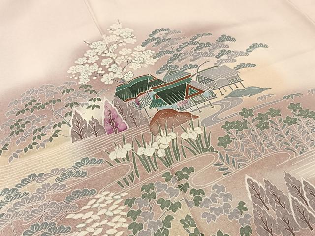 平和屋着物■訪問着 松竹梅 御所解文 暈し染め 正絹 逸品 BAAW9051hj