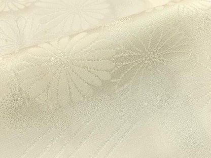 平和屋着物■長襦袢　無双仕立て　流水菊地紋　正絹　逸品　BAAW9061hj