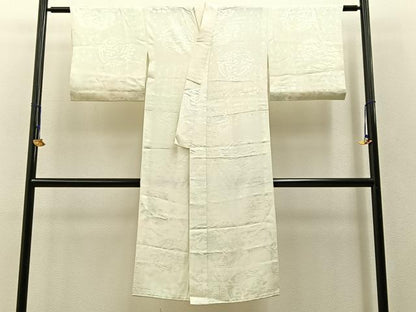 平和屋着物■長襦袢　無双仕立て　花丸地紋　暈し染め　正絹　逸品　BAAW9066hj