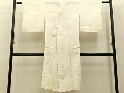 平和屋着物■長襦袢　無双仕立て　重ね山地紋　正絹　逸品　BAAW9067hj