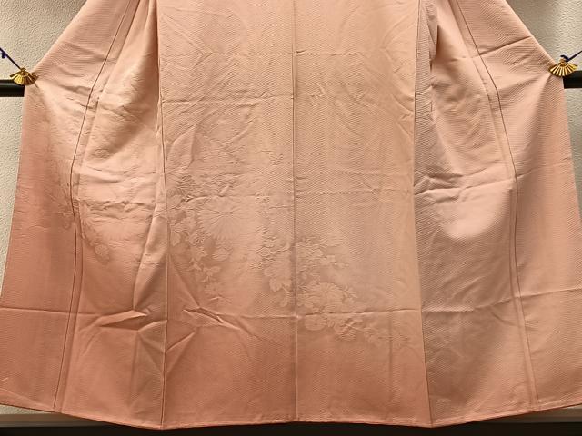 平和屋着物■訪問着 花地紋 暈し染め 反端付き 正絹 逸品 BAAW9098hj