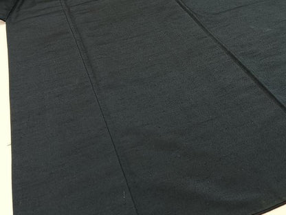 平和屋着物■男性 紬 色無地 仙斎茶色 正絹 逸品 BAAW9129hj