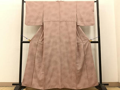 平和屋着物■上質な小紋 作家物 霞文 たたき染め 正絹 逸品 BAAW9134hj
