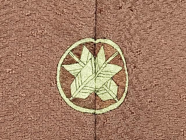 平和屋着物■上質な色無地　紋意匠　鴇浅葱色　正絹　逸品　BAAW9149hj