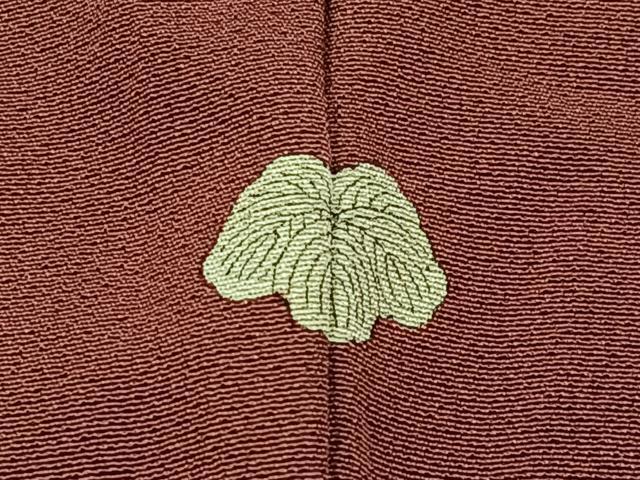 平和屋着物■上質な色無地 紅鳶色 正絹 逸品 BAAW9158hj