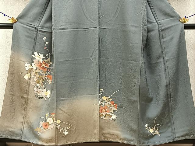 平和屋着物■訪問着 飾花文 暈し染め 正絹 逸品 BAAW9164hj