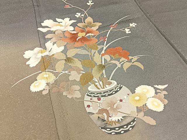 平和屋着物■訪問着 飾花文 暈し染め 正絹 逸品 BAAW9164hj