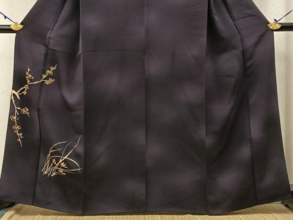 平和屋着物■訪問着 手描き 枝花文 暈し染め 金彩 正絹 逸品 BAAW9166hj