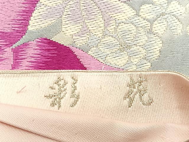 平和屋着物◎六通柄袋帯　唐織　彩花　金銀糸　正絹　逸品　未使用　BAAW9173hj