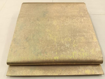 平和屋着物◎六通柄袋帯 霞文 引箔 正絹 逸品 BAAW9212hj