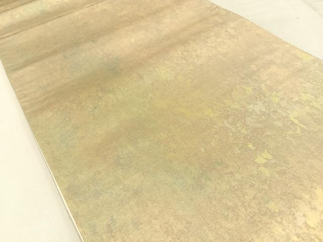 平和屋着物◎六通柄袋帯 霞文 引箔 正絹 逸品 BAAW9212hj