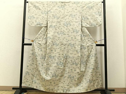 平和屋着物■本場大島紬　松花文　正絹　逸品　BAAW9222hj