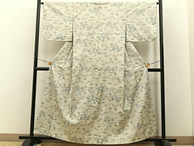 平和屋着物■本場大島紬　松花文　正絹　逸品　BAAW9222hj
