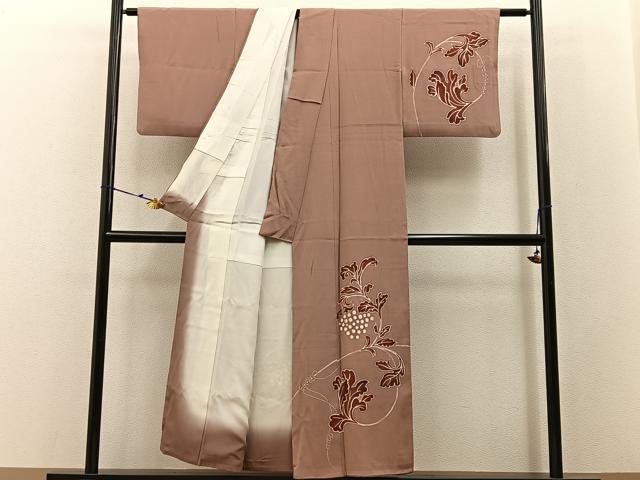 平和屋着物■訪問着 ろうけつ染め 葡萄蔦の葉文 正絹 逸品 BAAW9223hj