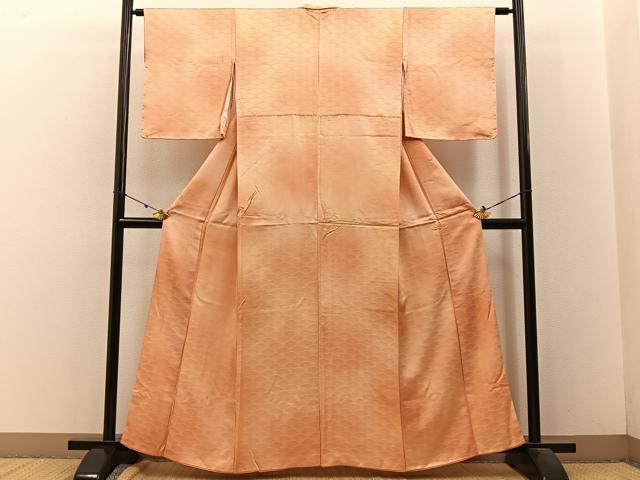 平和屋着物■上質な小紋 青海波地紋 暈し染め 正絹 逸品 BAAW9226hj