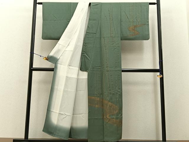 平和屋着物■訪問着 木賊 金彩 正絹 逸品 BAAW9227hj