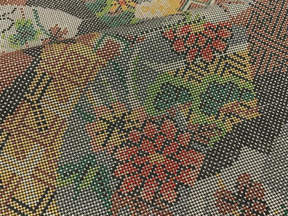 平和屋着物■本場大島紬 7マルキ 地紙花文 正絹 逸品 BAAW9247hj