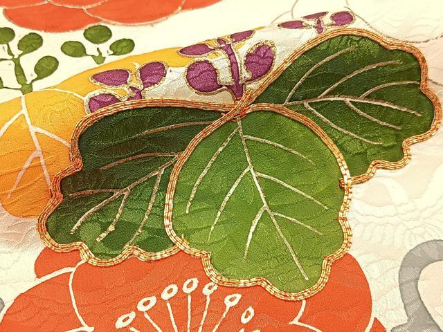 平和屋着物■豪華振袖 駒刺繍 絞り エ霞花唐草文 金彩 正絹 逸品 BAAW9252hj