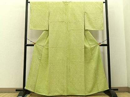 平和屋着物■大変加工の良い総絞り小紋　正絹　逸品　BAAW9256hj