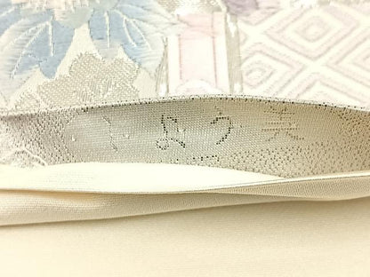 平和屋着物◎六通柄袋帯　唐織　鳳凰花文　九百錦　プラチナ箔　しよう美　正絹　逸品　BAAW9346hj