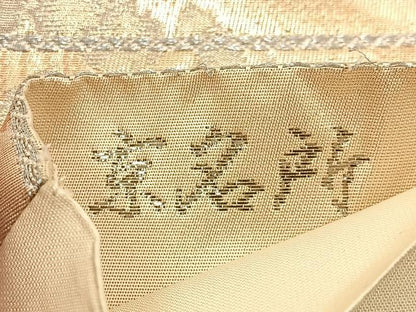 平和屋着物◎六通柄袋帯 京名所 プラチナ二重箔 正絹 逸品 BAAW9375hj