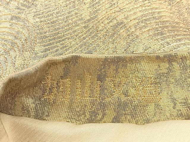 平和屋着物◎日本画の巨匠　加山又造　六通柄袋帯　唐織　春秋波濤　金銀糸　引箔　正絹　逸品　BAAW9482hj