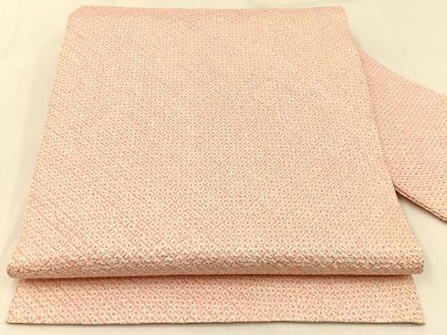 平和屋着物◎九寸名古屋帯　総絞り　虹色　正絹　逸品　BAAW9487hj