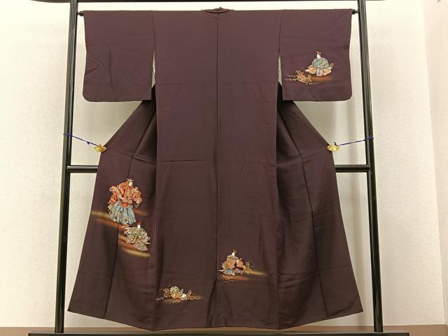 平和屋着物■訪問着 能 金彩 正絹 逸品 BAAW9542hj