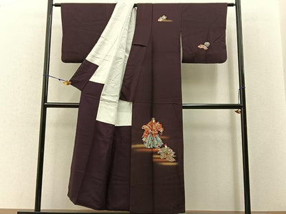 平和屋着物■訪問着 能 金彩 正絹 逸品 BAAW9542hj