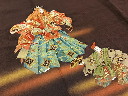 平和屋着物■訪問着 能 金彩 正絹 逸品 BAAW9542hj