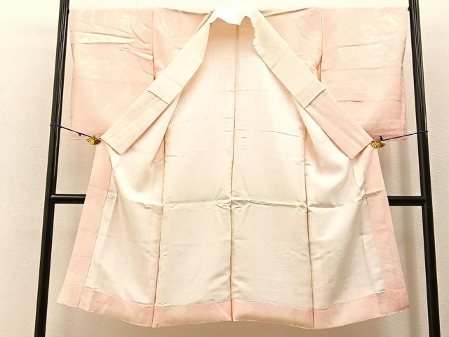 平和屋着物■長襦袢 袷 破れ色紙花地紋 暈し染め 正絹 逸品 BAAW9546hj