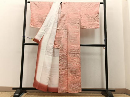 平和屋着物■上質な小紋 露芝文 暈し染め 正絹 逸品 未使用 BAAW9548hj