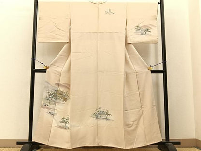 平和屋着物■訪問着 金閣寺 暈し染め 正絹 逸品 BAAW9551hj